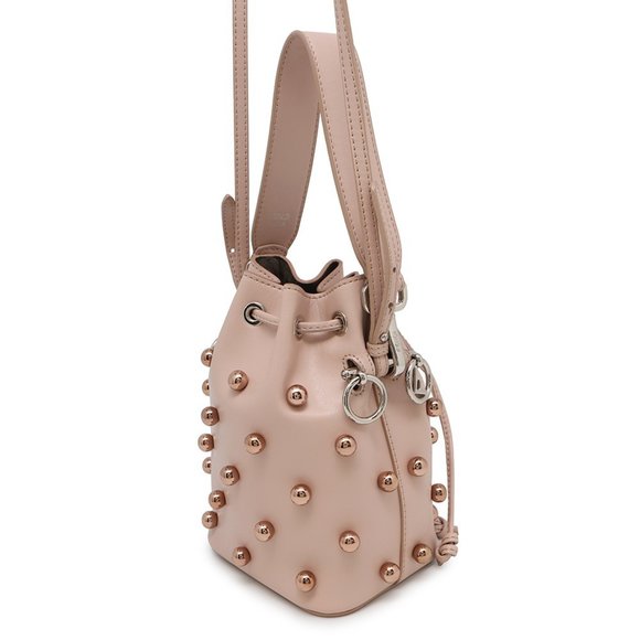 Fendi Mon Tresor Mini Shoulder Bag in Leather with Studs (8BS010) - 2-Way - Picture 2 of 10